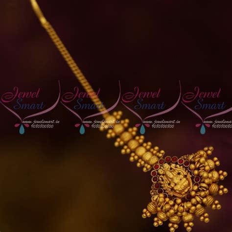 T12524R South Indian Traditional Jewellery Temple Nethichutti Red ...