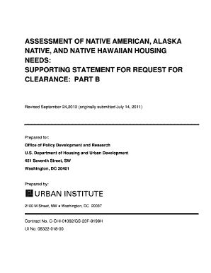 Fillable Online huduser Part B (final) - HUD User - huduser Fax Email ...