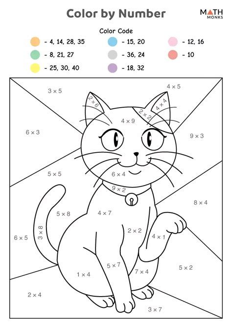 Image result for Math Coloring Pages Multiplication