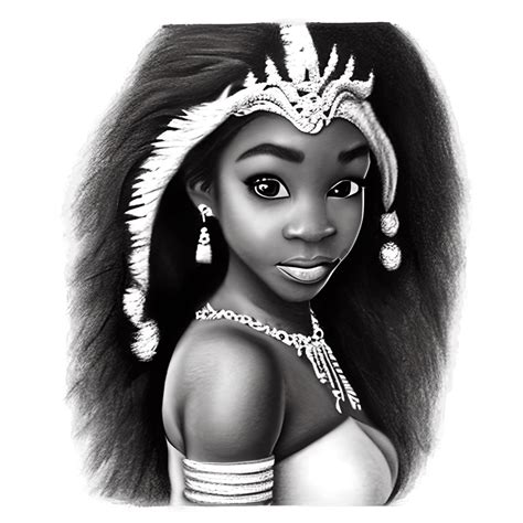 Afroamerikanische Disney Pixar Princess · Creative Fabrica