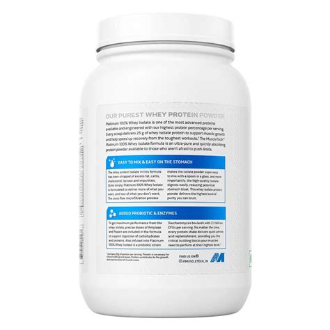 Muscletech Platinum 100% Whey Isolate Milk Chocolate Powder, 907 gm ...