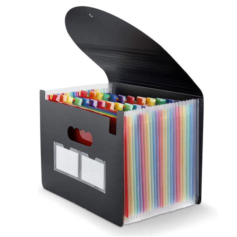 POPLEY Expanding File Folder Accordian File Organizer 24 Pockets ...