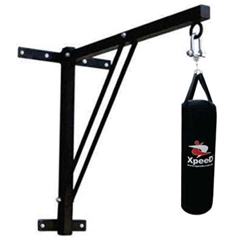 Xpeed Leather Unfilled Punching Bag With Bracket (4 Feet) - Black Price ...
