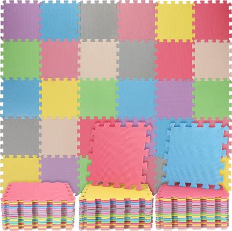 Amazon.com: Arrowbash 144 Tiles Foam Play Mat 12" x 12" Interlocking ...