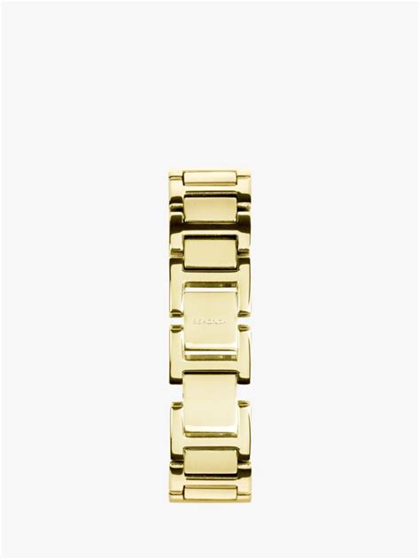 Sekonda 40694 Women's Guilloche Dial Bracelet Strap Watch, Gold