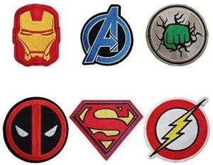Addones 6 Pieces Cartoon Marvel The Avengers Iron Man Hulk Superman The ...