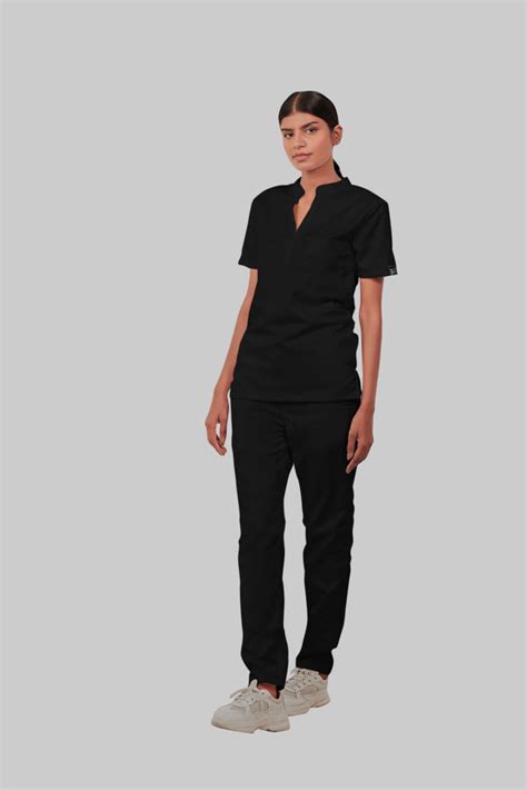 Mandarin Neck With Straight Pant – The Scrub Life