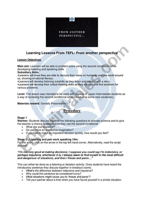 Image result for Second Conditional Lesson Plan