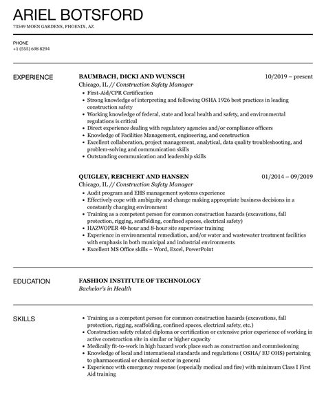 Construction Fire Safety Manager Salary Nyc at Melvin Murillo blog