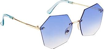Buy AISLIN® UV Protected Rim-Less Unisex Butterfly/Round Sunglasses ...