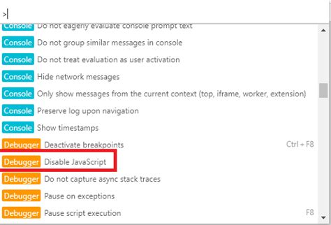 Comment Desactiver JavaScript 的图像结果