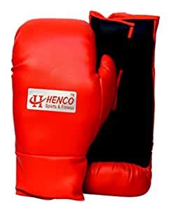 Buy Henco PU Pro Boxing Gloves, 14 OZ (Red, 1 Pair) Online at Low ...