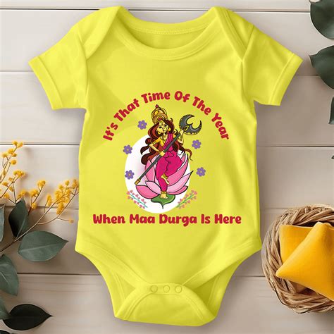 Durga Pooja Baby Romper - When Maa Durga Is Here (Copy)