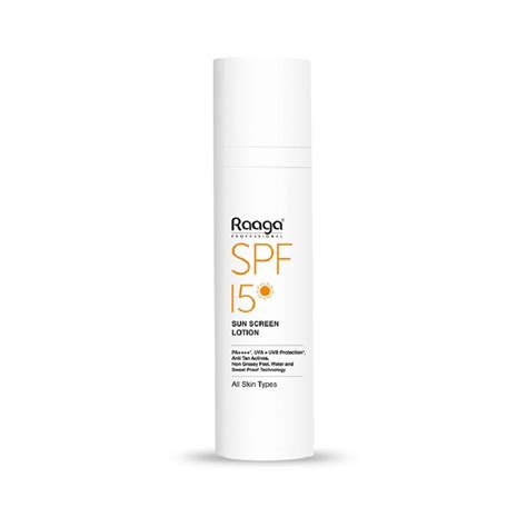 Raaga Professional SPF 15 Sunscreen Lotion | PA++++, UVA + UVB ...