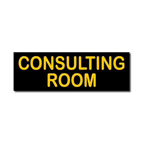 SIGN EVER Consulting Room Sign Stickers Office Hotel Restaurant Medical ...