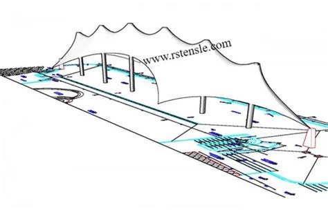 Tensile Membrane Structure - Conical Tensile Membrane Structure ...