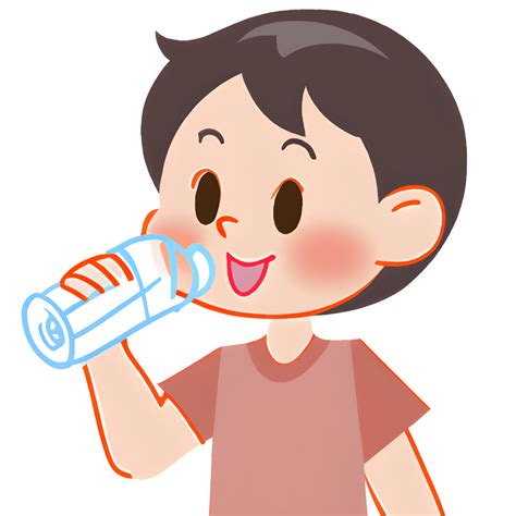 Kids Drinking Clipart