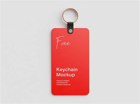 Free Plastic Keychain Mockup PSD Templates
