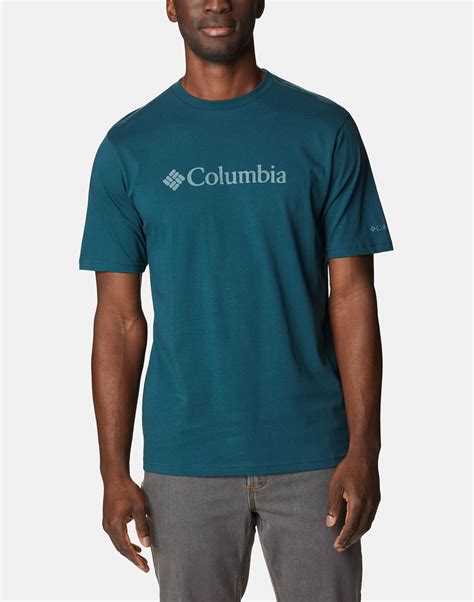 Columbia Mens Basic Logo Short Sleeve T-Shirt - Blue | Life Style Sports UK