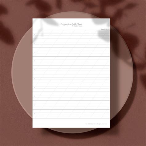 Image result for Copperplate Guide Sheet