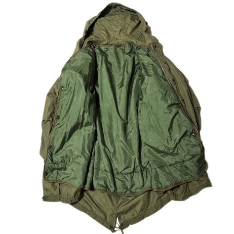 ライナー付き【M】50s US ARMY M-51 PARKA M51 パーカー モッズコート フィッシュテイル MC-068 | BACK ...