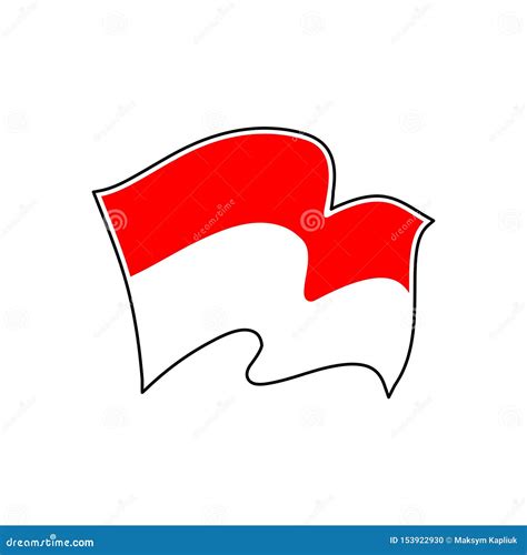 Indonesia National Flag. Vector Illustration. Jakarta Stock Vector - Illustration of government ...