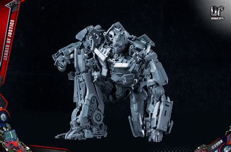 Unique Toys R-10 Leader Of Justice (Masterpiece Scale 2007/DOTM Optimus Prime) Gray Prototype ...