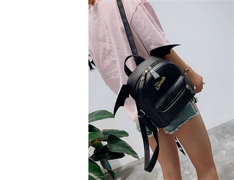 Bat Wings Backpack - Small Black Purse – PerfenQ