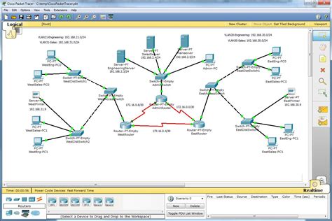 Image result for Packet Tracer Complex Network