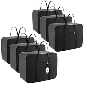 Kuber Industries Pack of 8 Nylon 72L Large King Size Underbed Storage ...