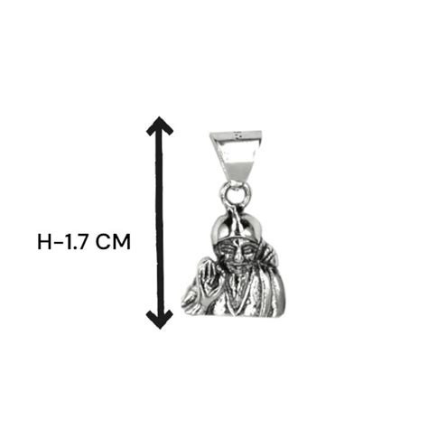 Taraash 925 Sterling Silver Saibaba Locket For Kids