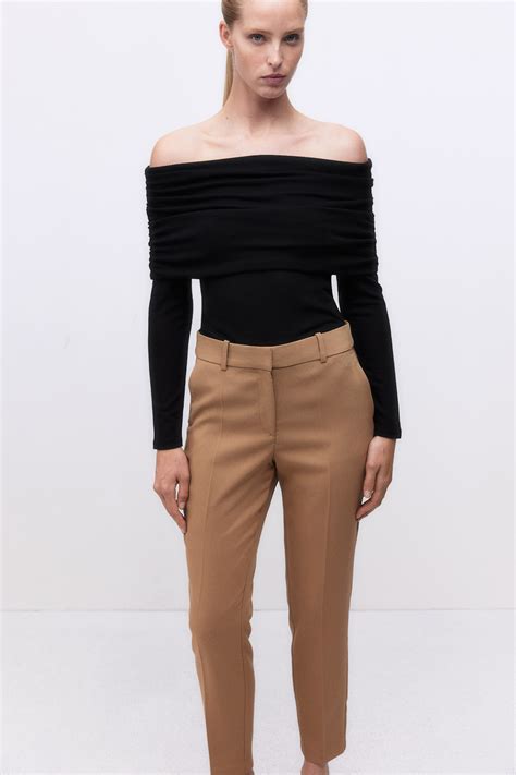 Cigarette trousers - Dark beige - Ladies | H&M IN