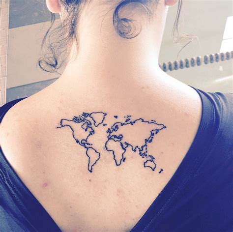 World map tattoo I Tattoo, Tattoo Quotes, World Map Tattoos, Study ...