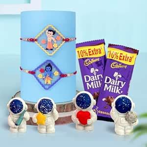 TIED RIBBONS Rakhi for Kids with Gift Chocolates Hamper - Premium ...
