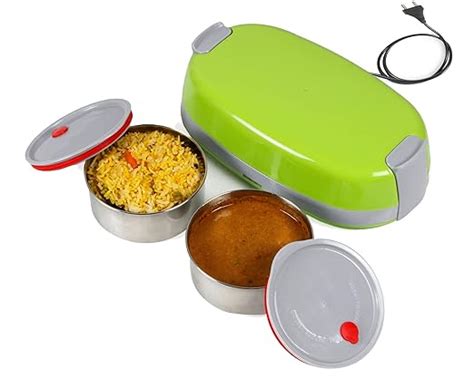 Buy NEXX Hott-2 Stainless Steel Electric Lunch Box | 2 Airtight Leak ...