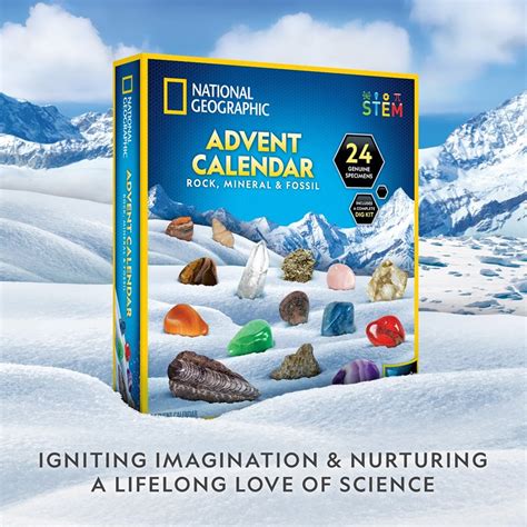 National Geographic Rock, Mineral & Fossil Advent Calendar – Animal ...