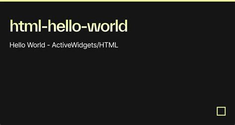 Image result for HTML Tutorial HelloWorld