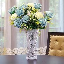 Buy Decorative Glass Vase for Flower Plants Home Decor Office Living ...