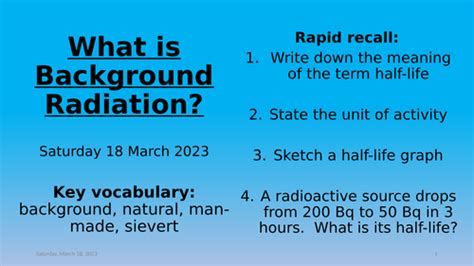 Image result for Background Radiation Free Science Lessons