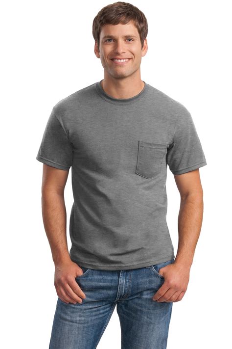 Gildan Men's Ultra Cotton Short Sleeve T-Shirt with Pocket - 2300 ...