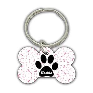 AWANI Trends Cookie Pets Name/Identity Tag Bone Shape Tag for Dogs and ...