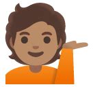 💁🏽 Person tipping hand: medium skin tone emoji copy paste png download