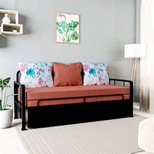 Auxiliary ®™|Kelvin Convertible Sofa with 3 Pillows,Space-Saving ...