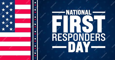 Premium Vector | National First Responders Day background or banner ...