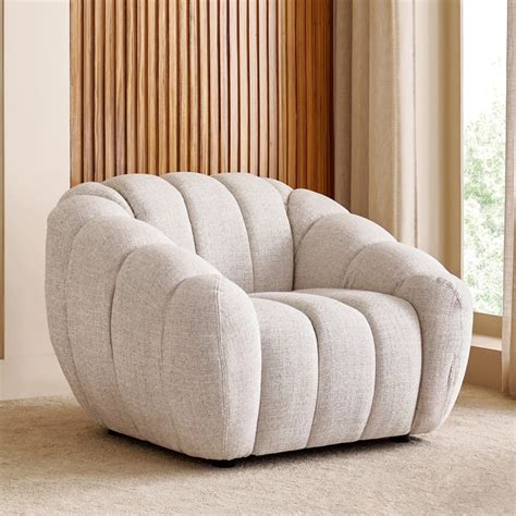 Buy Alchemy Fabric 1-Seater Sofa - Off White from Home Centre at just ...
