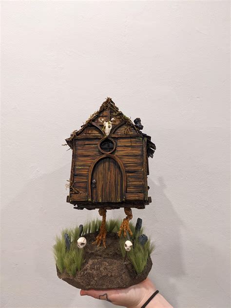 Light up Baba Yaga hut I scratch built for my mom : r/questforglory