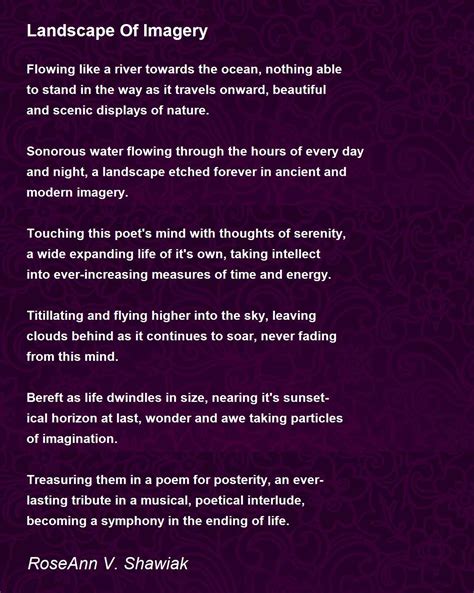 Imagery Poems About Life