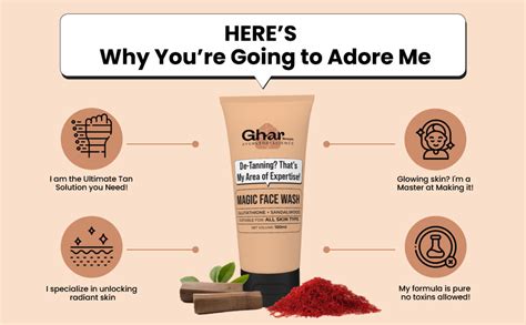 Ghar Soaps Magic De-Tan Face wash I With Sandalwood,Saffron ...