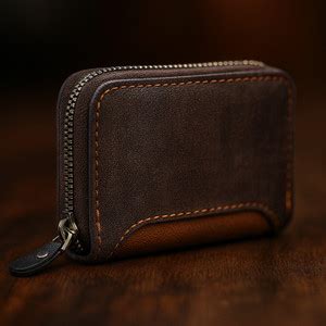 MENSCH Men & Women Casual, Formal, Trendy Brown Artificial Leather Card ...