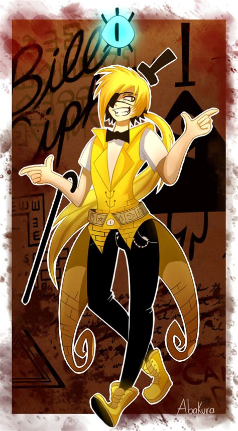 Bill Cipher- Human by Abakura on DeviantArt